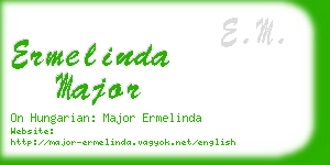 ermelinda major business card